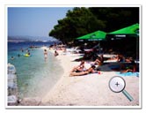 Beach 200 m from our apartments with caffe bar